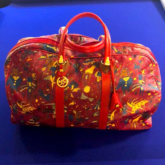 Piero Guidi Handbags - Piero Guidi Boston Bag, XL Duffel, RED, NWT!